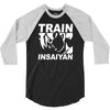 silver edition train insaiyan dragonball z insane bodybuilding goku 3/4 Sleeve Shirt