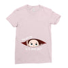 June Peeking Out Baby Boy Ladies Fitted T-Shirt
