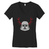 darth vader reindeer Women's V-Neck T-Shirt