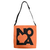 love nola new orleans american jazz blues music t shirt Adjustable Strap Totes