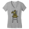 plush bunny Women's V-Neck T-Shirt