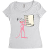 pink panther list Women's Triblend Scoop T-shirt