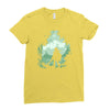 the adventure begins Ladies Fitted T-Shirt