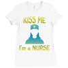 kiss a nurse Ladies Fitted T-Shirt
