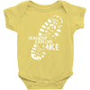 wander explore hike Baby Bodysuit