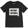 no ban no wall V-Neck Tee