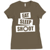 v5 eat sleep shoot Ladies Fitted T-Shirt