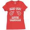 this guy loves oregon Ladies Fitted T-Shirt
