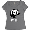 wtf panda Women's Triblend Scoop T-shirt
