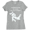 alternatives to war play rugby Ladies Fitted T-Shirt