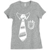 geek pocket protector tie Ladies Fitted T-Shirt
