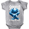 skinhead a way of life blue ideal birthday gift present. Baby Onesie