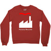 factory records   retro record label   mens music Crewneck Sweatshirt