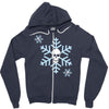 skull snowflakes alternative christmas jumper Zipper Hoodie
