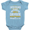 grumpy old crane operator Baby Bodysuit