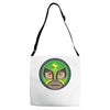 lucha libre   green Adjustable Strap Totes