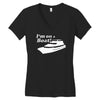 i'm on a boat Women's V-Neck T-Shirt