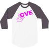 fuck love party 3/4 Sleeve Shirt