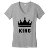 King Women's V-Neck T-Shirt