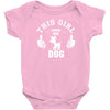 This Girl Loves Her Dog Baby Onesie