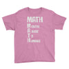 math mental abuse to humans Youth Tee