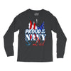 navy dad Long Sleeve Shirts