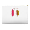 what up dog ketchup hot dog Accessory Pouches