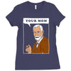 your mom freud Ladies Fitted T-Shirt