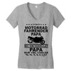 motorrad papa Women's V-Neck T-Shirt