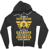 I'm Not a Superhero but I'm a Grandpa Who is Also an Engineer Zipper Hoodie