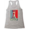 beaker meep poster, ideal birthday gift or present Racerback Tank