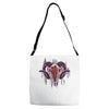 seriously strange ram Adjustable Strap Totes