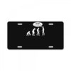 banksy funny human evolution indie License Plate
