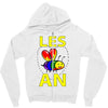 gay pride parade lgbt lesbian gay bi trans queer pan light Zipper Hoodie
