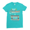 Merry Christmas To Grandpa Of Great Awesome Ladies Fitted T-Shirt