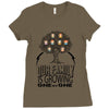Our Family Is Growing One By One Ladies Fitted T-Shirt