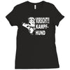 vorsicht kampfhund  funny Ladies Fitted T-Shirt