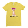 chihuahua mom Ladies Fitted T-Shirt