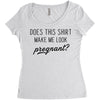 Does This Shirt Make Me Look Pregnant? Women's Triblend Scoop T-shirt