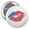 4th of July Lip Pin-back button