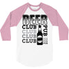 Beer Club Pub 3/4 Sleeve Shirt