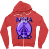 ninja dad Zipper Hoodie