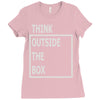 think outside the box Ladies Fitted T-Shirt