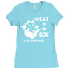 the cat in the box Ladies Fitted T-Shirt