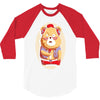 brown bear 3/4 Sleeve Shirt