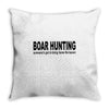 boar hunting tex Throw Pillow