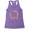Floral Baby Name Racerback Tank
