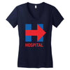 hillary hospital Women's V-Neck T-Shirt