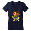 minion cyclops Women's V-Neck T-Shirt