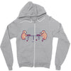 bear pong! Zipper Hoodie